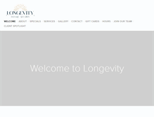 Tablet Screenshot of longevityknoxville.com